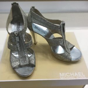 Chrome Michael Kors Heels